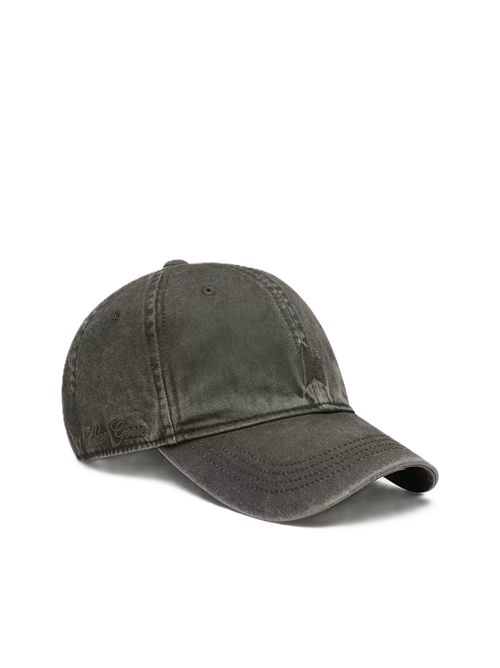 Cappellino da baseball di colore verde oliva scuro con stella ricamata ton sur ton Golden Goose | GUP02837.P002745.60529DARK KALAMATA